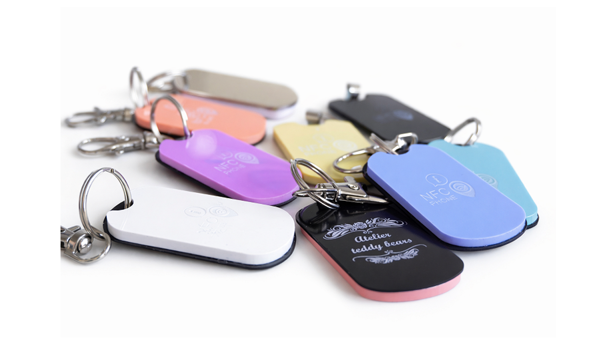 NFC klíčenky – hliník / plast