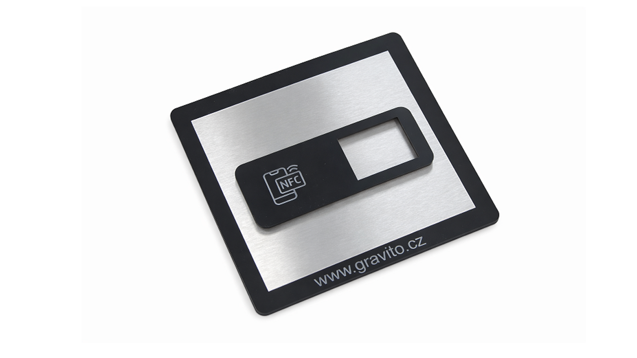 NFC cedulka - Gravírovaná