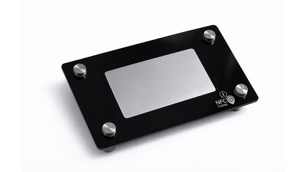 NFC cedulka nerez- Gravírovaná