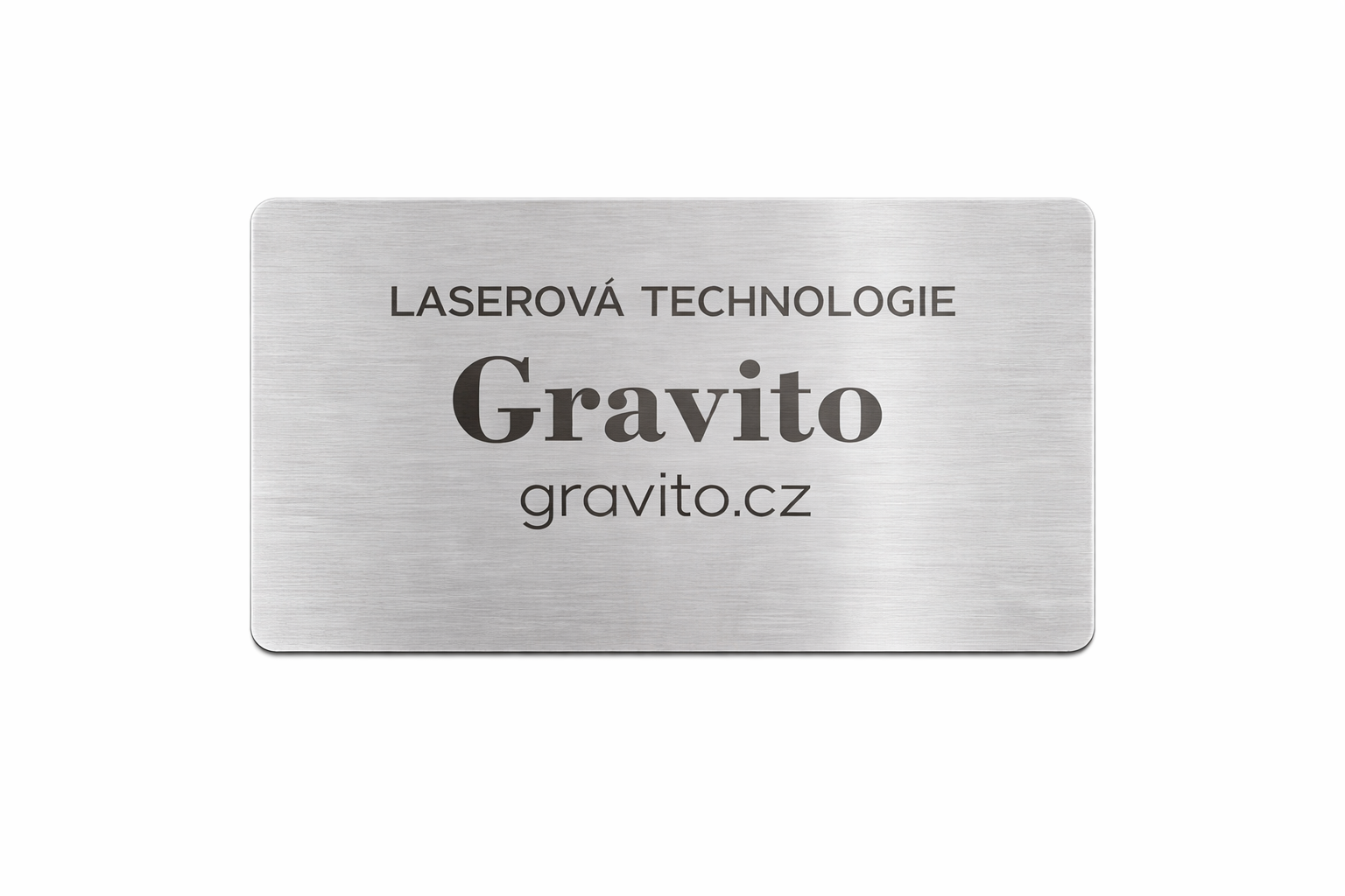 nerezová vizitka