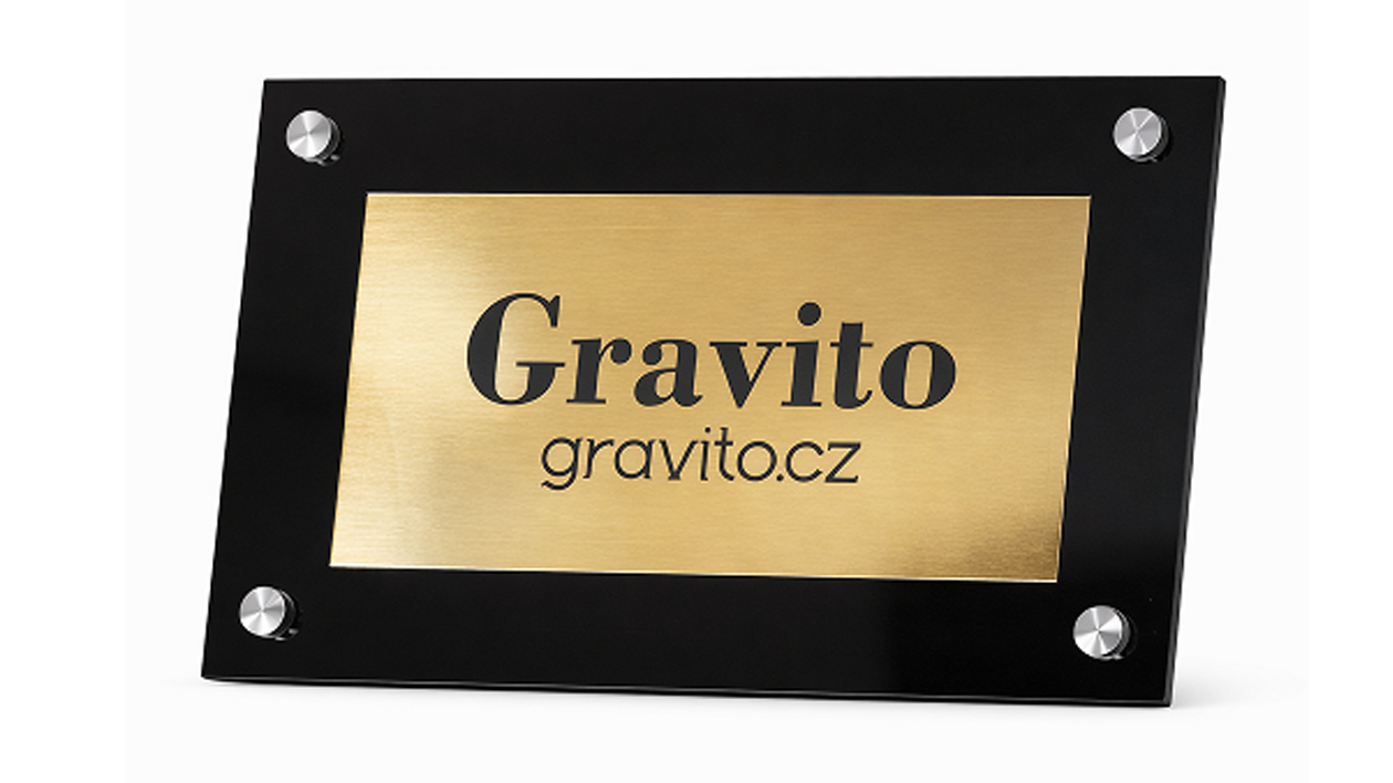 NFC cedulka mosaz- Gravírovaná