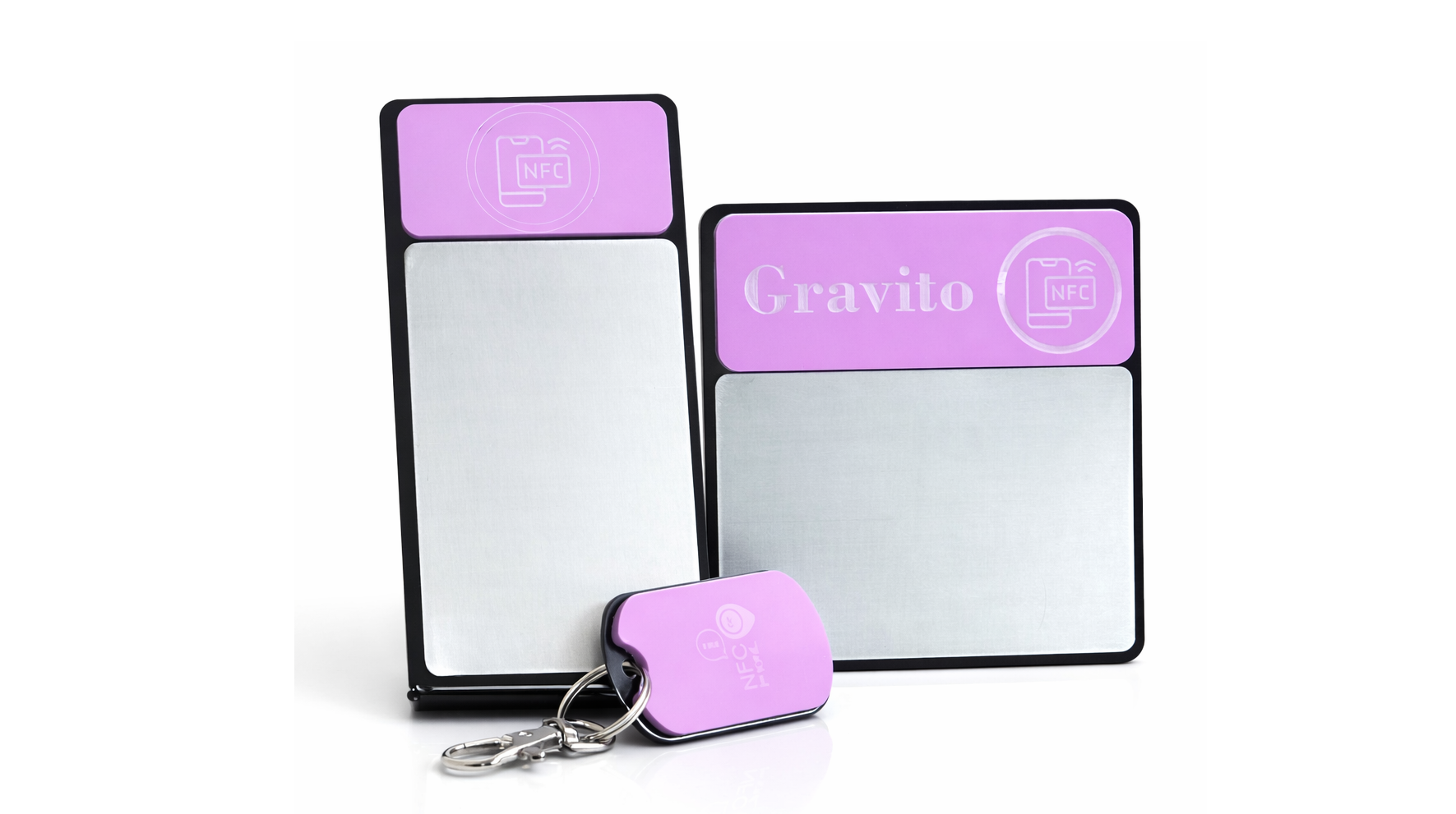 nfc/qr cedulka, stojáneka klíčenka